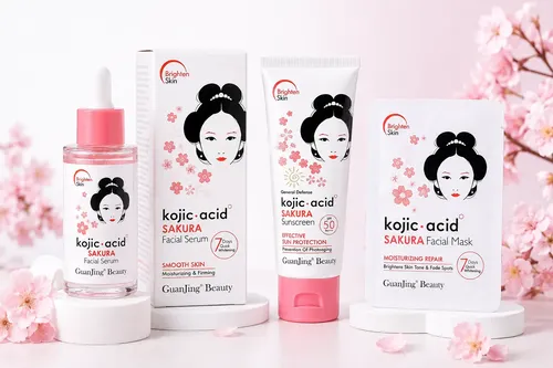 Set 3 Piezas Kojic Acid Sakura Skincare Guanjing Beauty