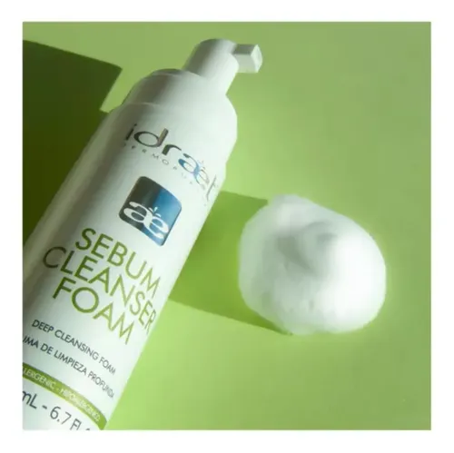 Idraet Loc Astringente Matificante 195g+ Sebum Cleanser Foam