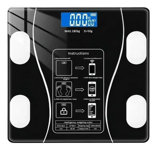 Báscula Digital 9 En 1: Conexión Bluetooth
