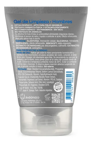 Dermaglós Hombres Gel De Limpieza 100 Gr