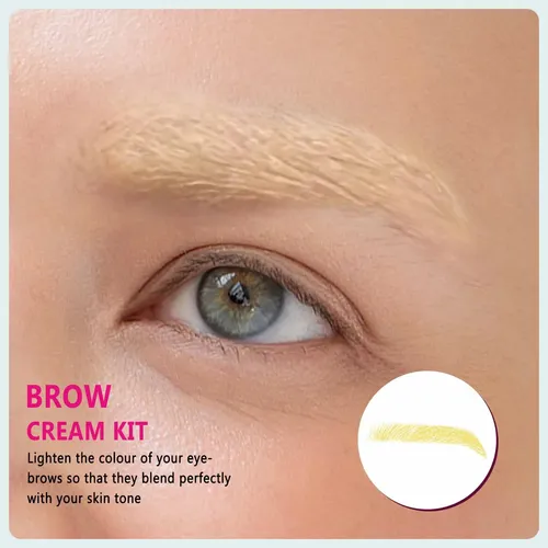 Kit Aclarador De Cejas Natural Soft Finish Salon .
