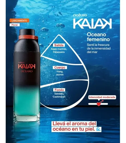 Perfume Kaiak Oceano Femenino Natura X 100ml. Mujer.