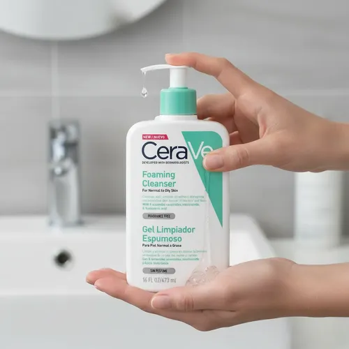 Cerave Gel Limpiador Espumoso Piel Mixta X473ml