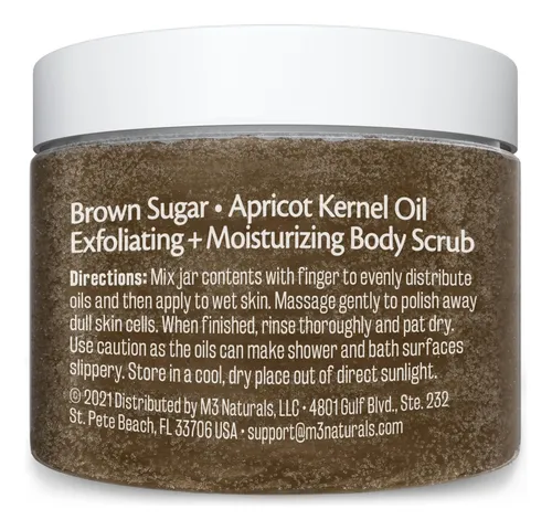 Exfoliante Corporal M3 Naturals Azúcar Morena 350ml