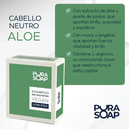 Shampoo Solido Neutro Sin Sulfatos Ni Silicona