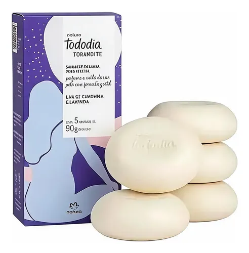 Jabones En Barra Tododia Té Manzanilla Lavanda 5 Un X 90 Gr