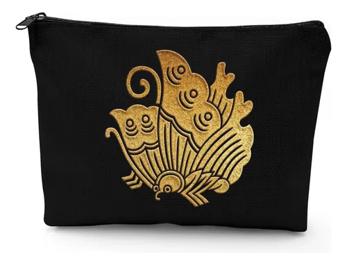 Bolsa De Maquillaje Ageha Cho Kamon Golden Seal Para Viajes
