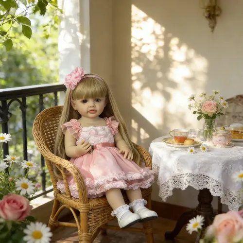 Muñeca De Pelo Largo Bzdoll De 55 Cm Y 22 Pulgadas Con Cuerp