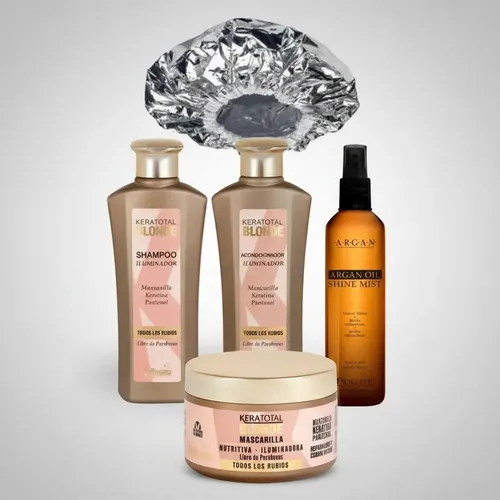 Kit Bellissima Blonde Rubios Nutricion Shampoo Acondi Gorro