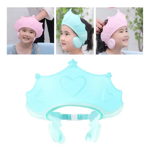 Gorros De Ducha Suaves Ajustables Para Baño, Azul Y Azul, 1,