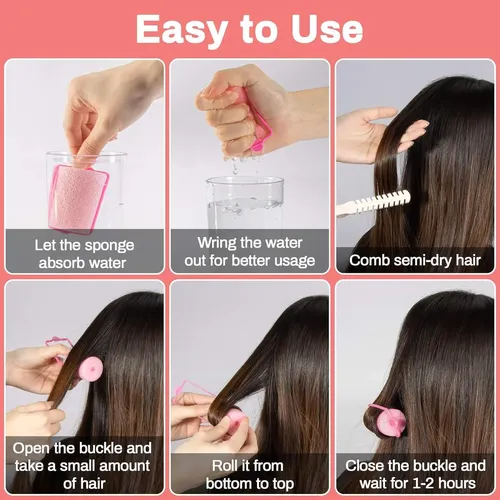 Rulos De Espuma Maqihan 24 Piezas 4.8 Cm Para Cabello