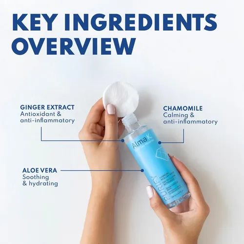 Agua Micelar Desmaquillante Alma K Calmante Con Aloe Vera 20