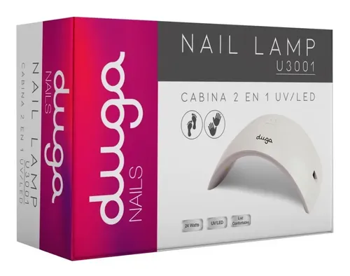 Cabina Para Uñas 2 En 1 U3001 Duga 24w Manicuria Led Uv