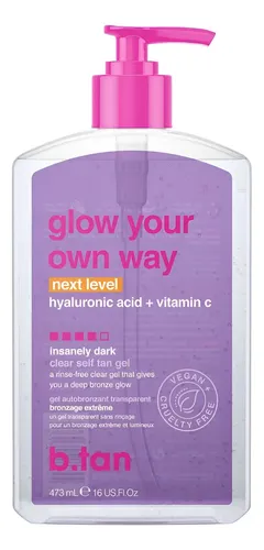 Gel Autobronceador B.tan, Increíblemente Oscuro, Morado 473m