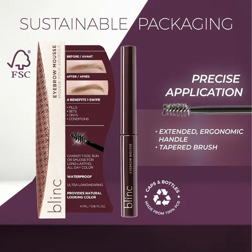 Gel De Cejas De Larga Duración Blinc Con Vitaminas Y