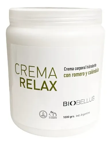 Crema Base Para Masajes Musculares Relax Biobellus 1 Kg