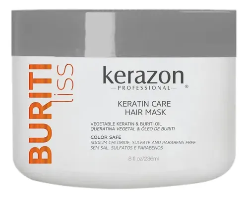 Mascarilla Capilar Kerazon Buriti Liss Keratin Care 236ml