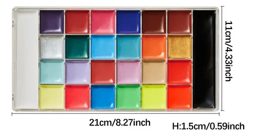 1 Suministros Para Pintar Cara Con Acuarela Resistente Al