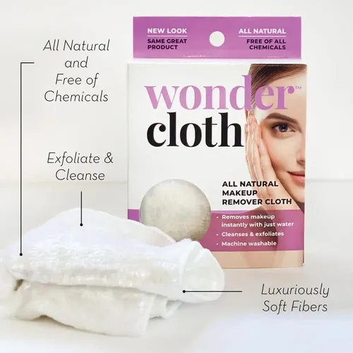 Toalla Removedor De Maquillaje Wonder, Paquete 2, Lavado A