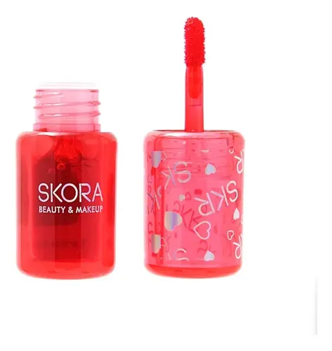 Tinta Labial Liquida Skora Con Aplicador 6 Tonos Rojizo