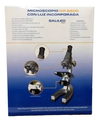 Educando Microscopio Con Luz Aumento 300x Y Espejo
