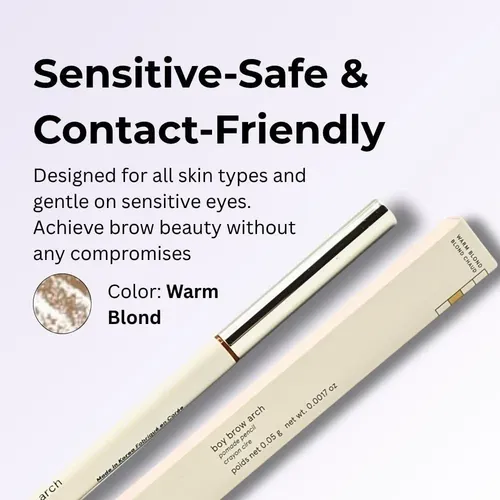 Lápiz De Cejas Resistente A Agua, 2 En 1, Warm Blond