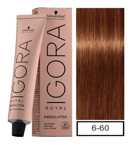 Tintura Schwarzkopf Professional Igora royal Absolutes tono 6-60 para cabello