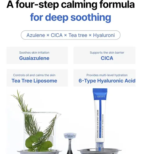 Crema Calmante Azulene Cica Con Centella 6 Ha