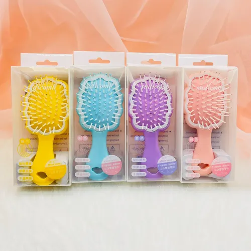 Mini Cepillo Para El Cabello Mojado, Pequeño Y Lindo Peine 2