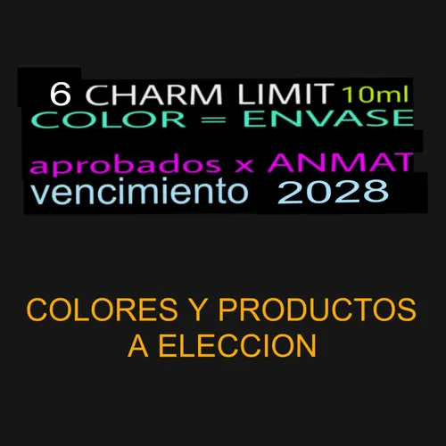 Esmaltes Charm Limit Semipermanente Color 10ml X 6