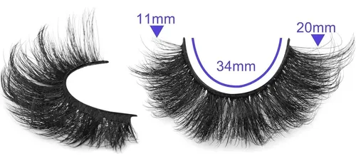 Pestañas Postizas Volumen Espeso Alicrown 20mm 7 Pares