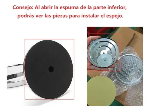 Espejo De Maquillaje De Alta Definición De Doble Cara Plateado