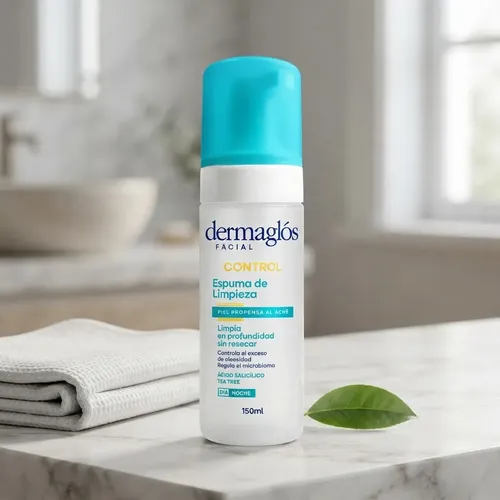 Dermaglós Facial Control Espuma De Limpieza Piel Acné 150 Ml