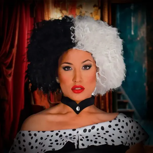 Peluca Cruella De Vil 101 Dalmatas Cotillon Disfraz Fiesta
