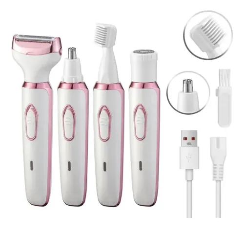 Depiladora Eléctrica Wishsky 4 En 1 Recargable Mujer