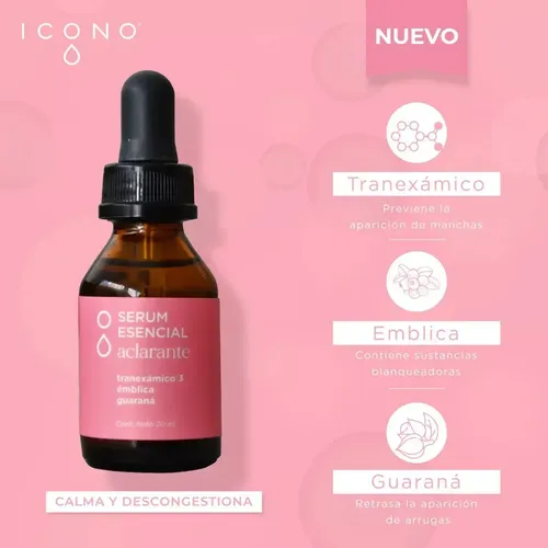 Serum y Booster Aclarante Facial Icono con Ácido Tranexámico y Mandélico