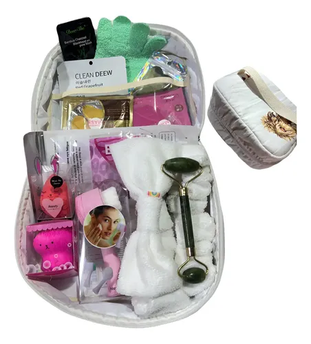 Set Skincare Box Portacosmetico Rutina Facial Mascarilla Spa