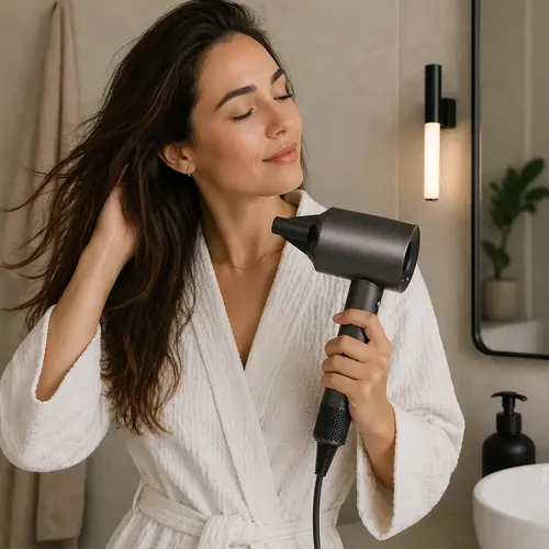 Secador de Pelo Profesional Iónico WAFFY con Diseño Ergonómico y Aire Frío