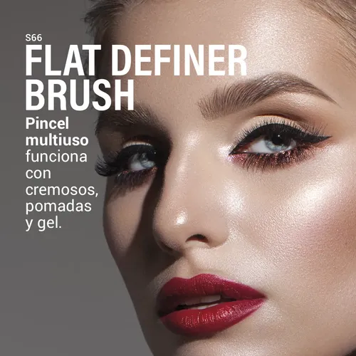 Pincel Maquillaje Definicion Plano S66 Flat Definer Idraet