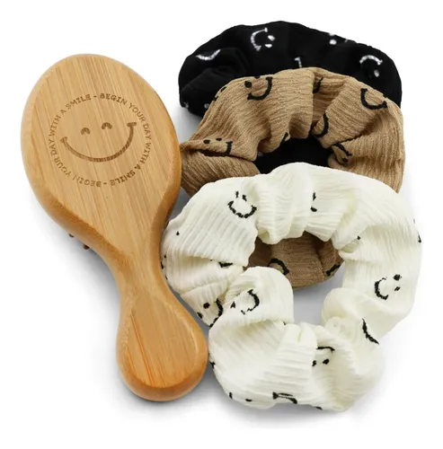 Set De Cepillo Para El Cabello Y Coletas Myfavoritek – Pack