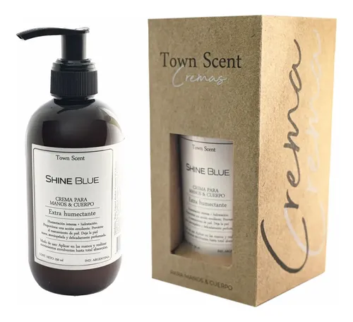 Crema Manos Y Cuerpo Mujer Town Scent Shine Blue X 250ml