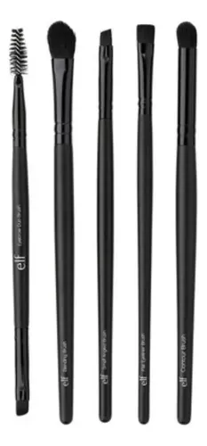 Set 5 Brochas Ojos E.l.f. Ultimate Eyes Negro