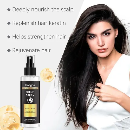 Brillo En Aerosol Hoegoa Para El Cuidado Del Cabello, Nutre