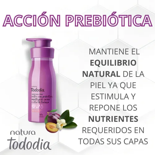 Crema Hidratante Corporal Natura Tododia Ciruela Y Flor De Vainilla 400 Ml