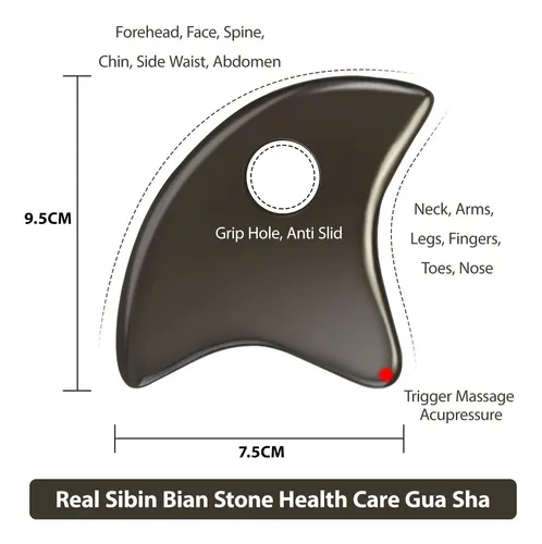 Piedra Gua Sha Natural Para Masaje Y Rejuvenecimiento