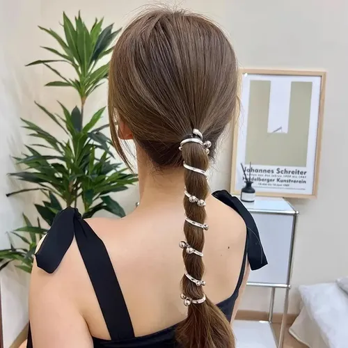 4 Piezas De Pelo En Espiral, Intactas, Cintas Para El Pelo J