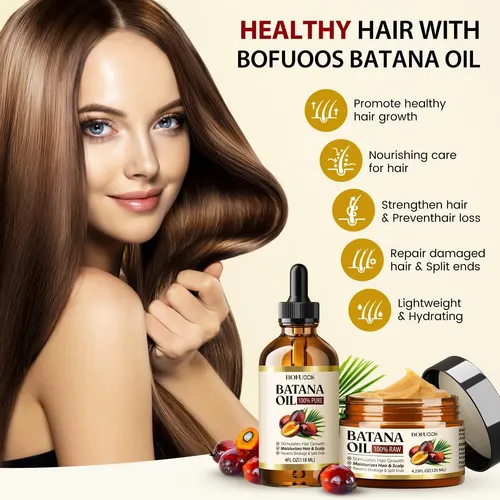Kit Aceite Batana Bofuoos Crecimiento Capilar 245ml
