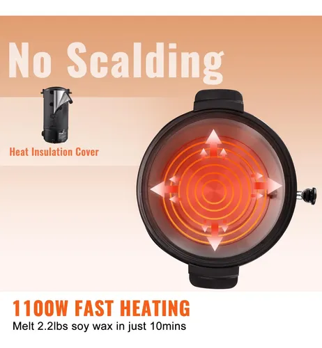 Calentador De Cera Vevor Wax Melter 10l Eléctrico