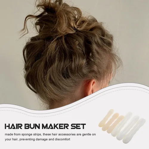6pcs Bandas Para Hacer Moños Y Rulos Para Cabello