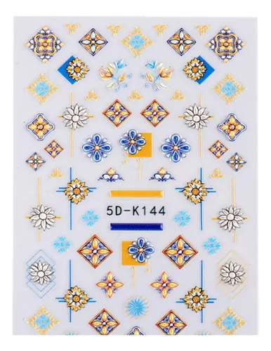 Lindas Pegatinas De Uñas En Relieve 5d, Decoración 5d-k144